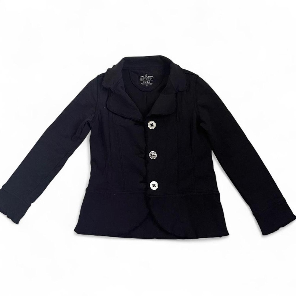 Black Blazer with Button Details